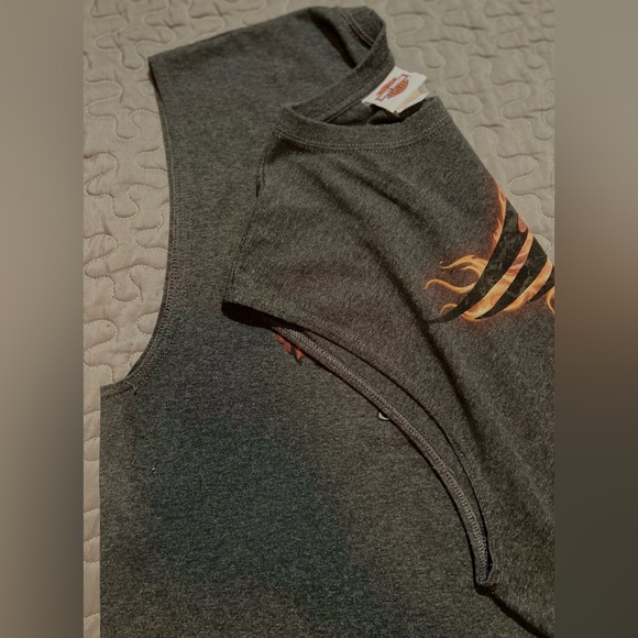 VNTG-Y2K-Harley Davidson- sleeveless t-shirt - Picture 4 of 4